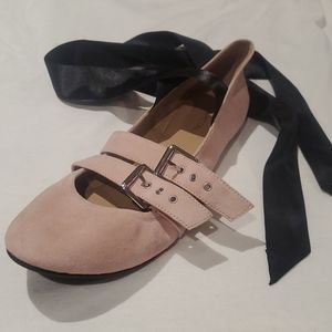 Gunmetal leather shoes